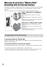 Preview for 24 page of Sony DSC M2 - Cybershot 5.1MP Digital Camera Operating Instructions Manual