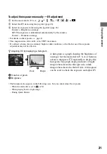 Preview for 31 page of Sony DSC M2 - Cybershot 5.1MP Digital Camera Operating Instructions Manual