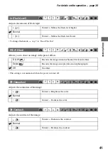 Preview for 41 page of Sony DSC M2 - Cybershot 5.1MP Digital Camera Operating Instructions Manual