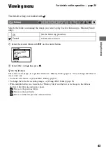 Preview for 43 page of Sony DSC M2 - Cybershot 5.1MP Digital Camera Operating Instructions Manual