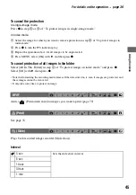 Preview for 45 page of Sony DSC M2 - Cybershot 5.1MP Digital Camera Operating Instructions Manual