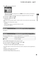 Preview for 49 page of Sony DSC M2 - Cybershot 5.1MP Digital Camera Operating Instructions Manual