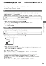 Preview for 57 page of Sony DSC M2 - Cybershot 5.1MP Digital Camera Operating Instructions Manual