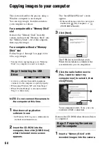 Preview for 64 page of Sony DSC M2 - Cybershot 5.1MP Digital Camera Operating Instructions Manual