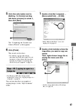 Preview for 67 page of Sony DSC M2 - Cybershot 5.1MP Digital Camera Operating Instructions Manual