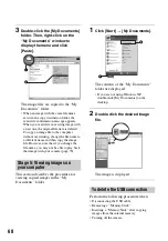 Preview for 68 page of Sony DSC M2 - Cybershot 5.1MP Digital Camera Operating Instructions Manual