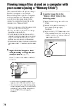 Preview for 70 page of Sony DSC M2 - Cybershot 5.1MP Digital Camera Operating Instructions Manual