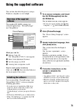 Preview for 71 page of Sony DSC M2 - Cybershot 5.1MP Digital Camera Operating Instructions Manual