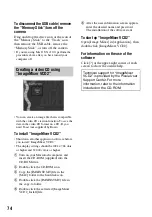 Preview for 74 page of Sony DSC M2 - Cybershot 5.1MP Digital Camera Operating Instructions Manual