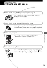 Preview for 75 page of Sony DSC M2 - Cybershot 5.1MP Digital Camera Operating Instructions Manual