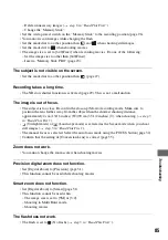 Preview for 85 page of Sony DSC M2 - Cybershot 5.1MP Digital Camera Operating Instructions Manual