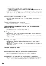 Preview for 86 page of Sony DSC M2 - Cybershot 5.1MP Digital Camera Operating Instructions Manual