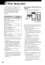 Preview for 96 page of Sony DSC M2 - Cybershot 5.1MP Digital Camera Operating Instructions Manual