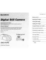 Preview for 1 page of Sony DSC-P7 - Cyber-shot Digital Still Camera Operating Instructions Manual