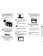 Preview for 55 page of Sony DSC-P71 - Cyber-shot Digital Still Camera Operating Instructions Manual