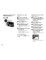 Preview for 76 page of Sony DSC-P71 - Cyber-shot Digital Still Camera Operating Instructions Manual