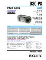 Sony DSC-P8 - Cyber-shot Digital Still Camera Service Manual preview