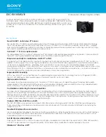 Preview for 1 page of Sony DSC-RX100M2 Specifications