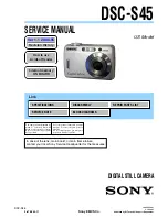 Sony DSC-S45 - Cyber-shot Digital Still Camera Service Manual preview