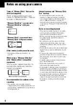 Предварительный просмотр 6 страницы Sony DSC-S500 Cyber-shot Handbook