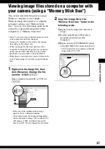 Предварительный просмотр 57 страницы Sony DSC-S500 Cyber-shot Handbook