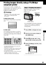 Предварительный просмотр 65 страницы Sony DSC-S500 Cyber-shot Handbook