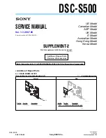 Preview for 16 page of Sony DSC-S500 Cyber-shot Service Manual