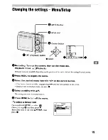 Предварительный просмотр 19 страницы Sony DSC S730 - Cyber-shot Digital Camera Instruction Manual