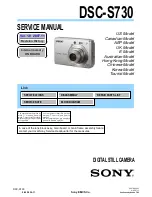 Sony DSC S730 - Cyber-shot Digital Camera Service Manual preview