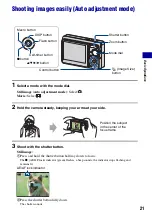 Предварительный просмотр 21 страницы Sony DSC-S750 Instruction Manual