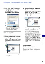 Предварительный просмотр 71 страницы Sony DSC-S750 Instruction Manual