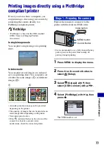 Предварительный просмотр 77 страницы Sony DSC-S750 Instruction Manual