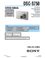 Preview for 1 page of Sony DSC-S750 Service Manual