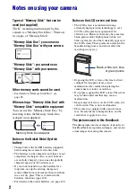 Предварительный просмотр 2 страницы Sony DSC-S800 Instruction & Operation Manual