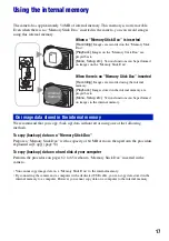 Предварительный просмотр 17 страницы Sony DSC-S800 Instruction & Operation Manual