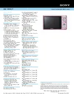 Preview for 2 page of Sony DSC-S950/P - Cyber-shot Digital Still Camera Specifications