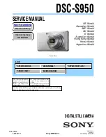 Sony DSC-S950 Service Manual preview