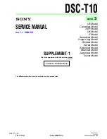 Preview for 23 page of Sony DSC-T10 Service Manual