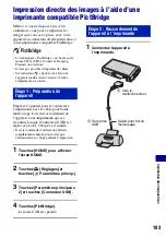 Предварительный просмотр 103 страницы Sony DSC-T200/B - Cyber-shot Digital Still Camera (French) Manual Pratique
