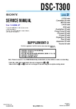 Preview for 50 page of Sony DSC-T300 Cyber-shot® Service Manual