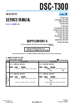 Preview for 54 page of Sony DSC-T300 Cyber-shot® Service Manual