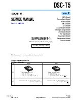 Предварительный просмотр 43 страницы Sony DSC-T5 Fall 2005 Service Manual