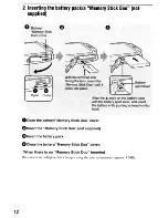 Предварительный просмотр 12 страницы Sony DSC T500 - Cyber-shot Digital Camera Instruction Manual