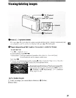 Предварительный просмотр 21 страницы Sony DSC T500 - Cyber-shot Digital Camera Instruction Manual