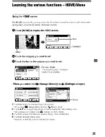 Предварительный просмотр 25 страницы Sony DSC T500 - Cyber-shot Digital Camera Instruction Manual