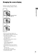 Предварительный просмотр 21 страницы Sony DSC-T7 - Cyber-shot Digital Still Camera User'S Manual / Troubleshooting