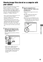 Предварительный просмотр 63 страницы Sony DSC-T7 - Cyber-shot Digital Still Camera User'S Manual / Troubleshooting