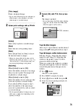Предварительный просмотр 71 страницы Sony DSC-T7 - Cyber-shot Digital Still Camera User'S Manual / Troubleshooting