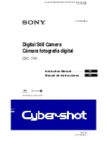 Sony DSC T90 - Cyber-shot Digital Camera Instruction Manual предпросмотр