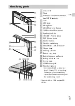 Предварительный просмотр 11 страницы Sony DSC-TX30 Instruction & Operation Manual